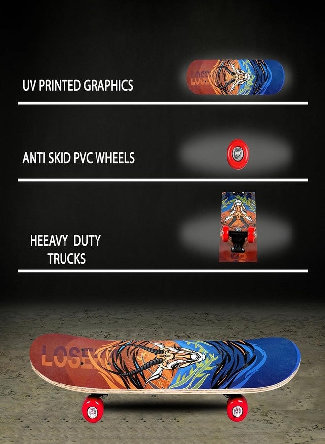 Ash & Roh Duck Fibre Skateboard: Beginner-Friendly Boards for All Ages - Featuring 80 Grit Grip Tape & Stylish Sticker Graphics (Dear) - Image 5